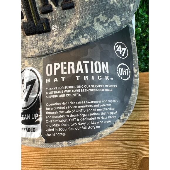 NWT Texas A&M '47 Brand Operation Hat Trick Camo Adult Adjustable Hat Veterans - Picture 2 of 10